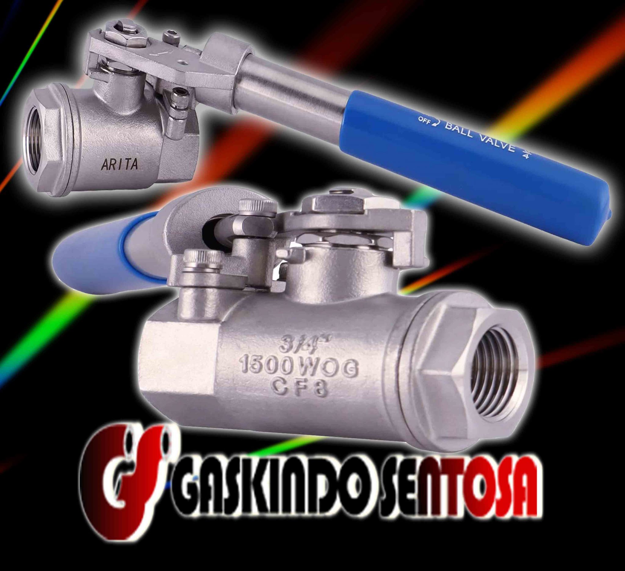 ARITA Spring Return Deadman Handle Ball Valve 3/4"