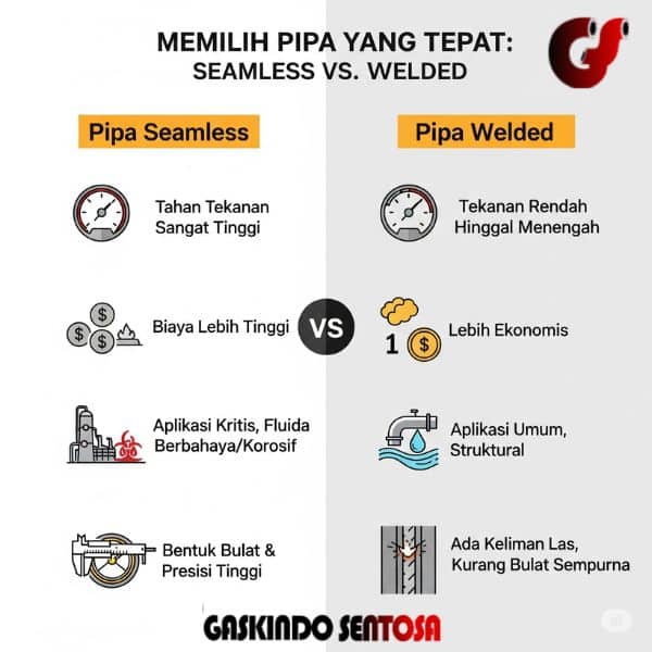 4 faktor memilih pipa seamless atau welded