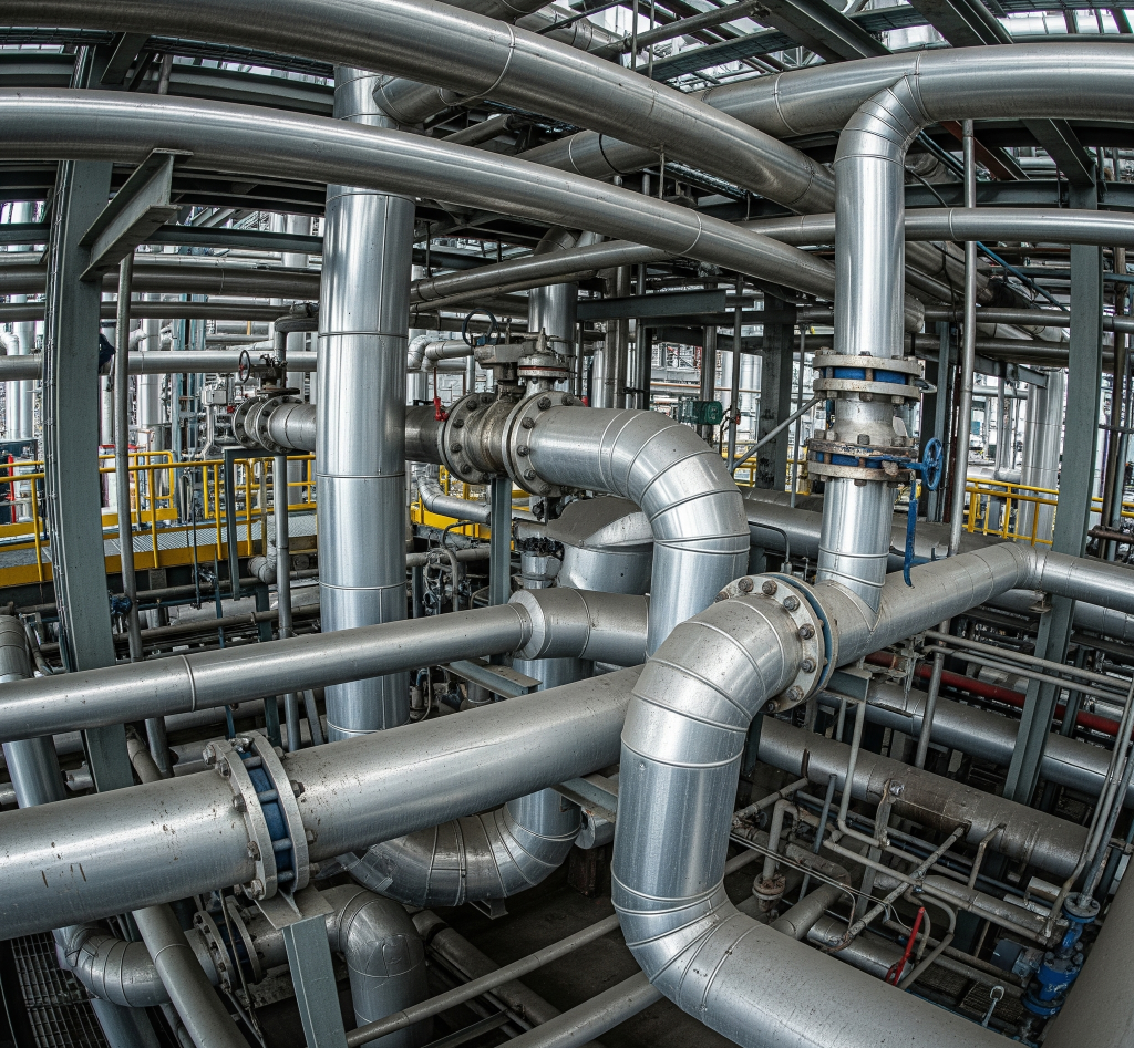 lingkungan perpipaan industri