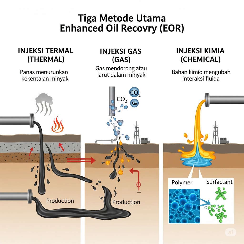 tiga metode enhanced oil recovery
