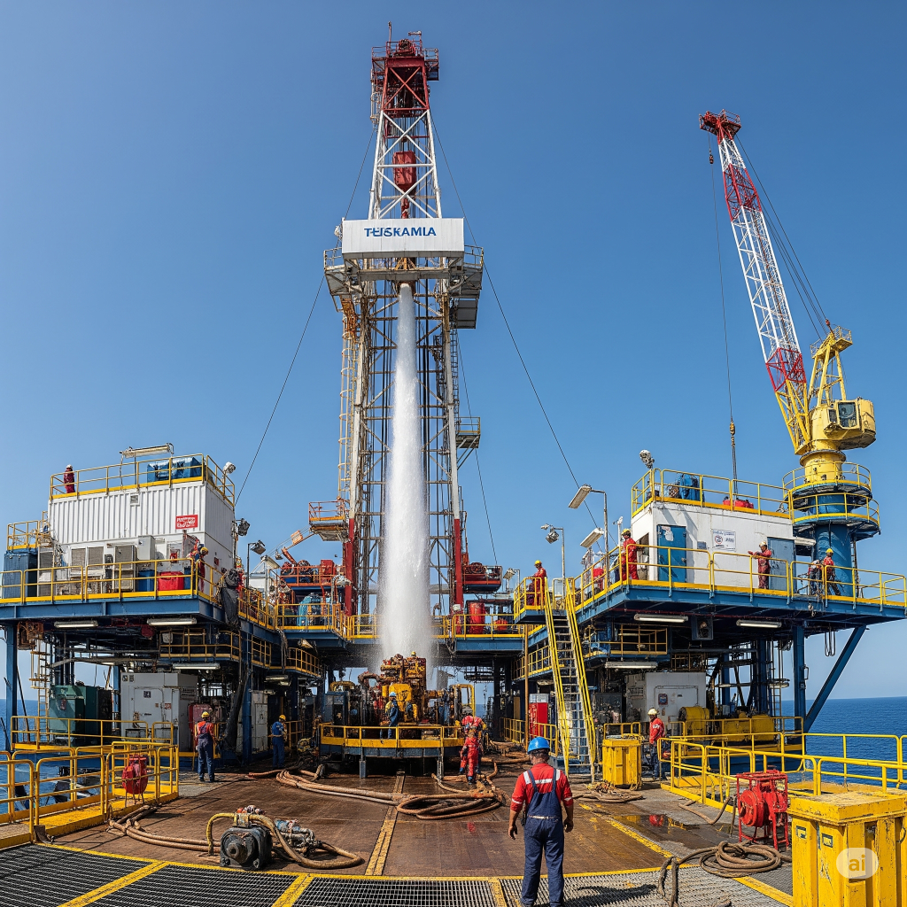 rig pengeboran minyak
