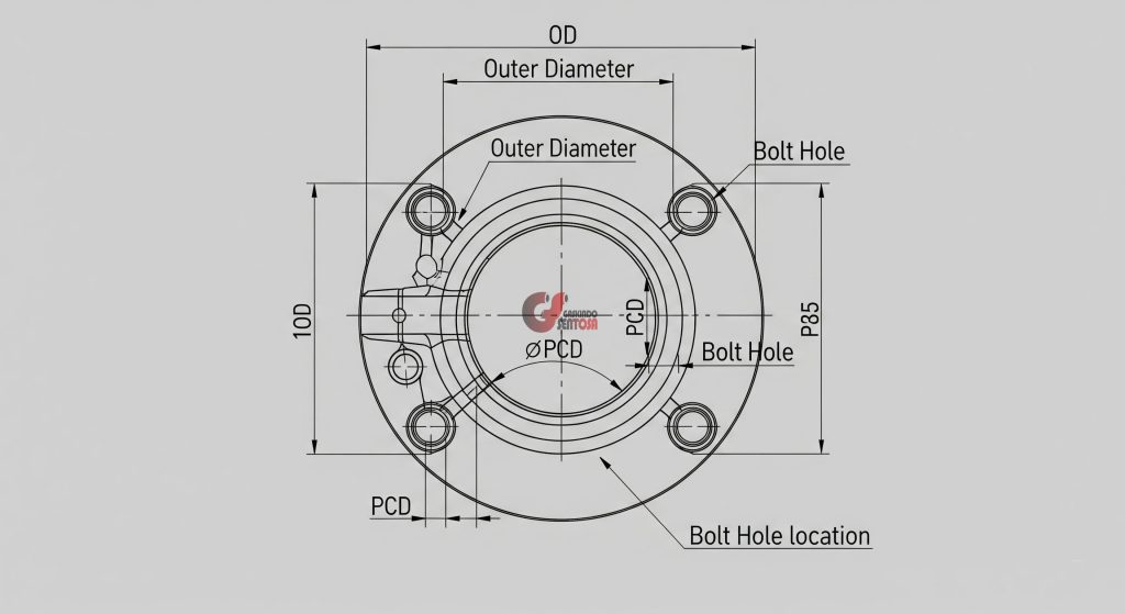 blueprint flange fitting gaskindo