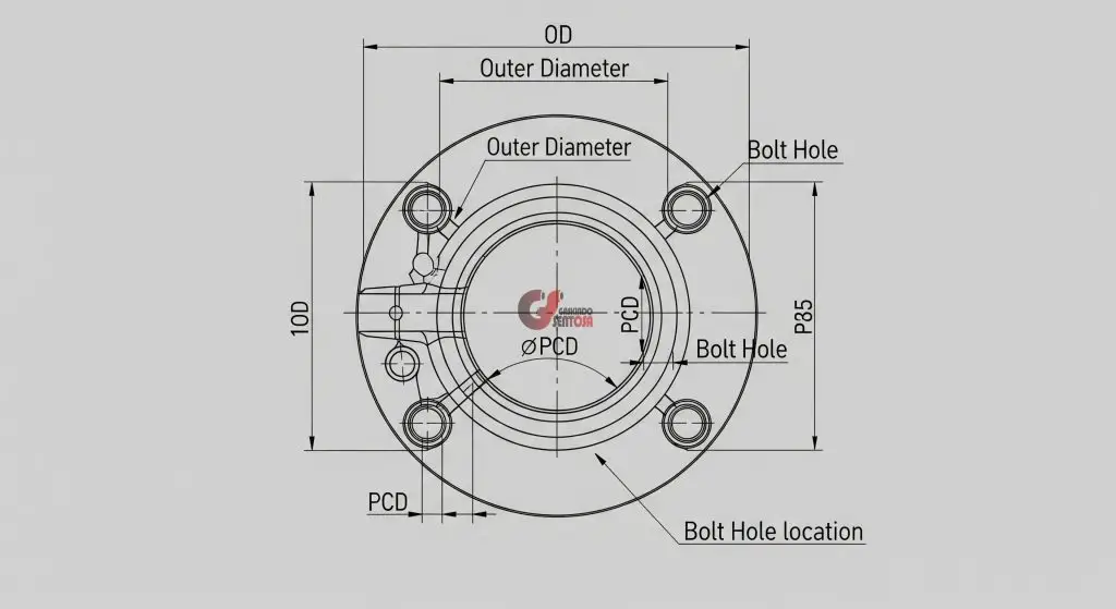 blueprint flange fitting gaskindo