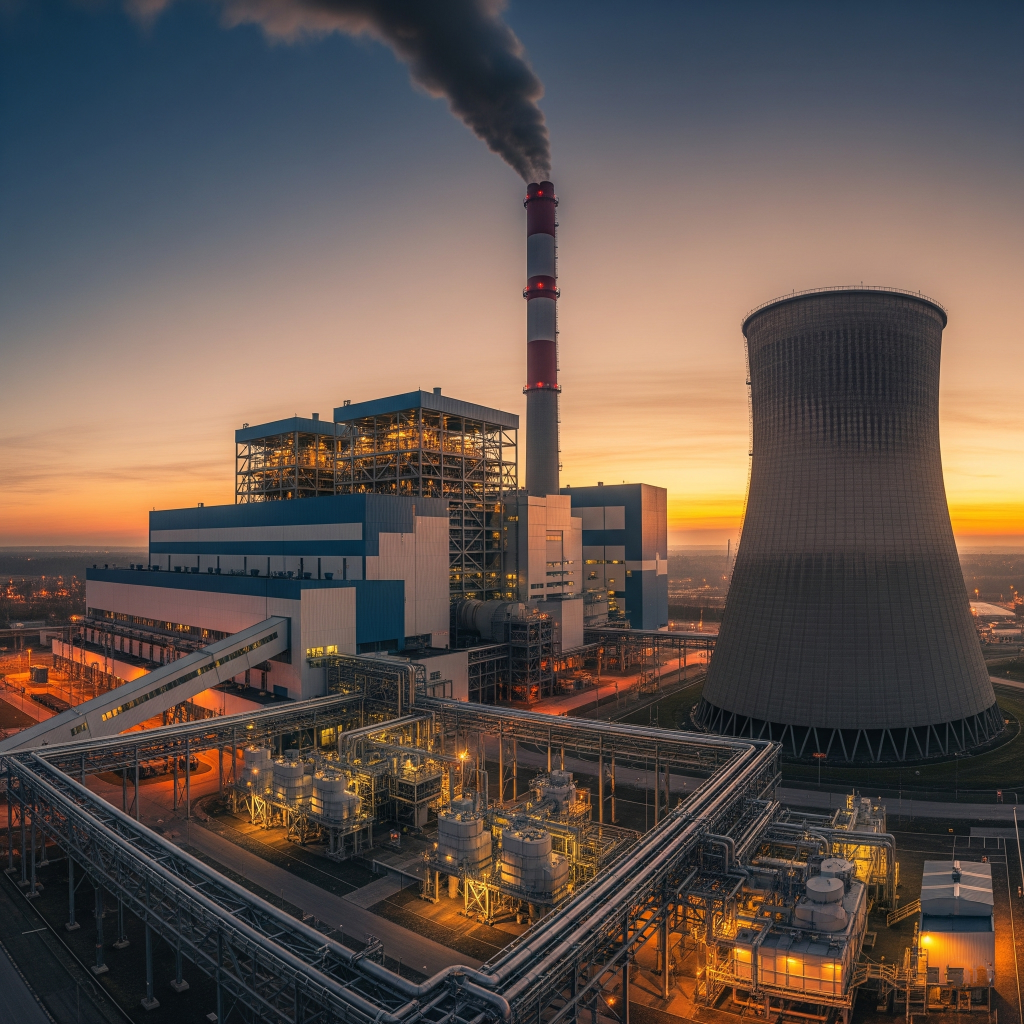 struktur boiler house PLTU Pembangkit Listrik Tenaga Uap
